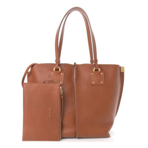 Chloe Calfskin Medium Vick Tote Caramel