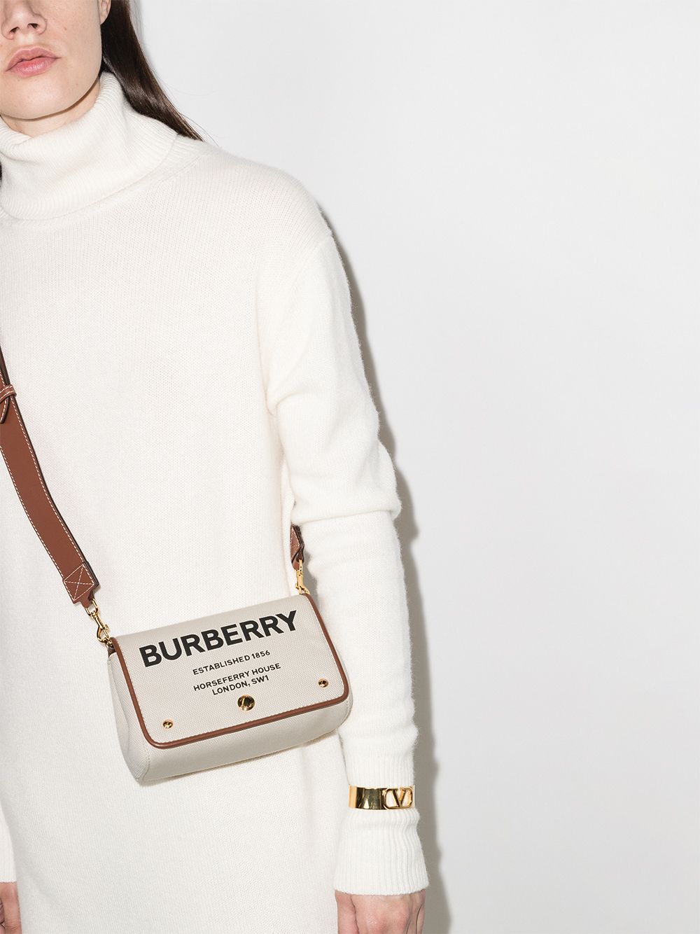 Burberry small Hackberry Horseferry print crossbody bag - Image 5