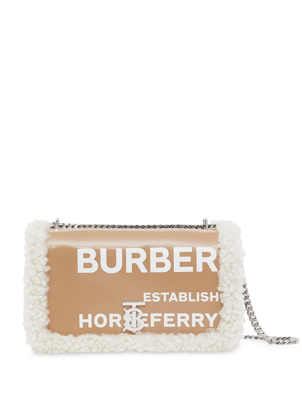 Burberry shearling-trim Lola bag