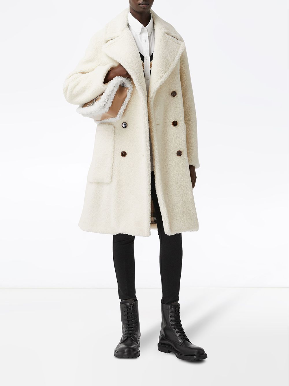 Burberry shearling-trim Lola bag - Image 6