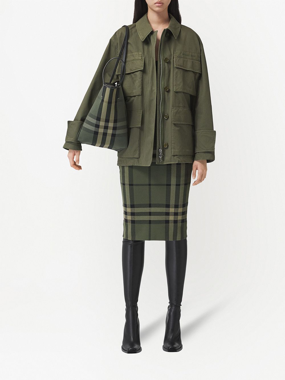 Burberry check-print tote bag - Image 5