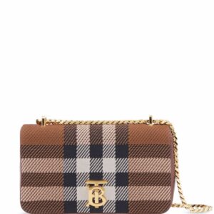 Burberry small Lola knitted check crossbody bag