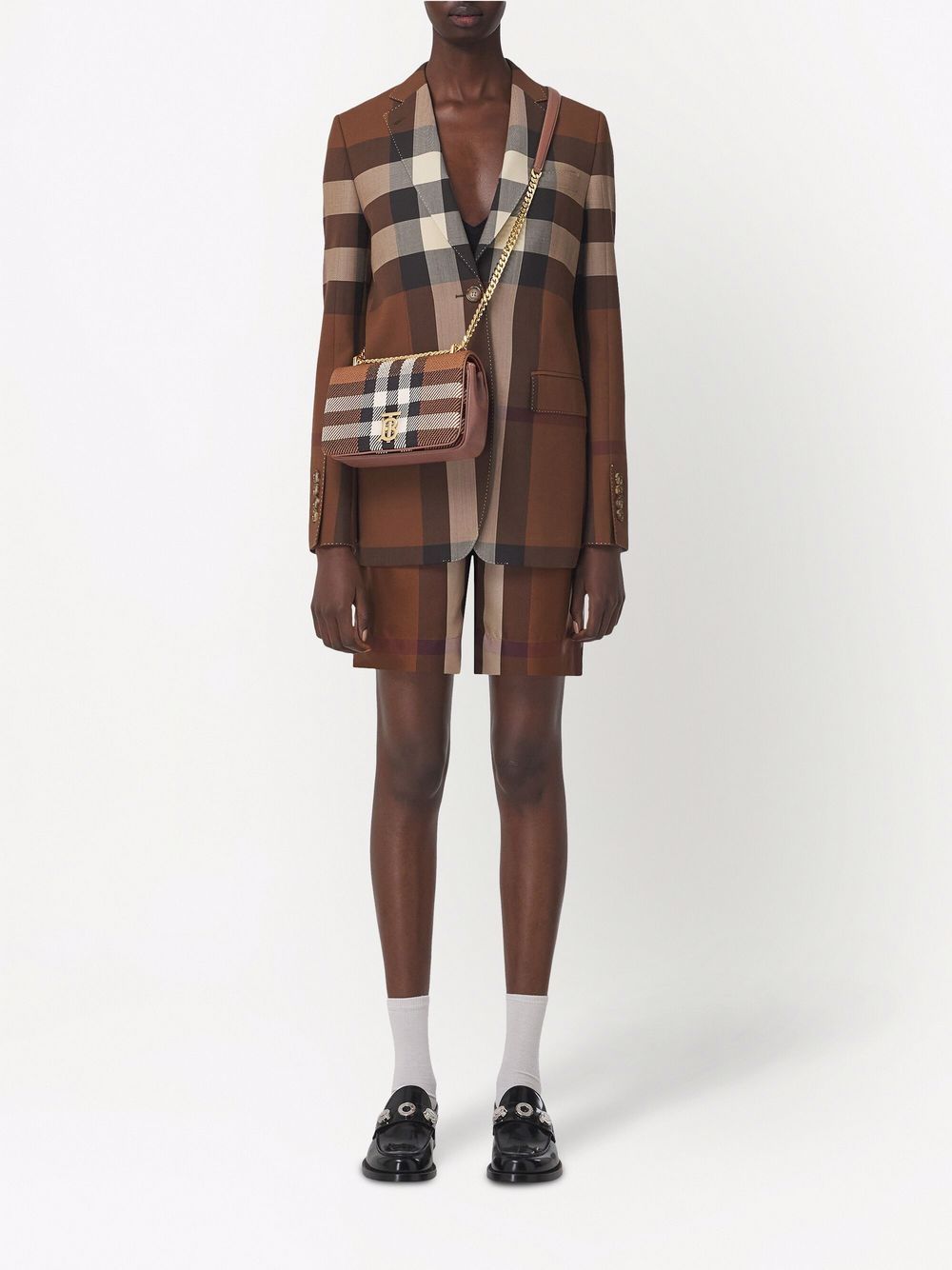 Burberry small Lola knitted check crossbody bag - Image 7