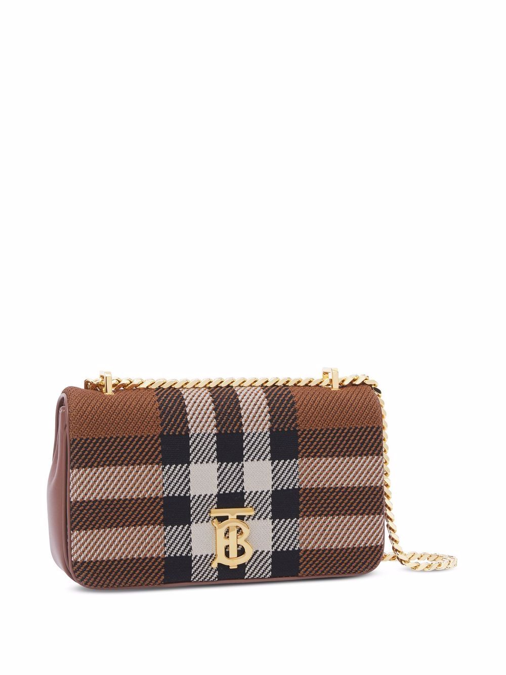 Burberry small Lola knitted check crossbody bag - Image 3