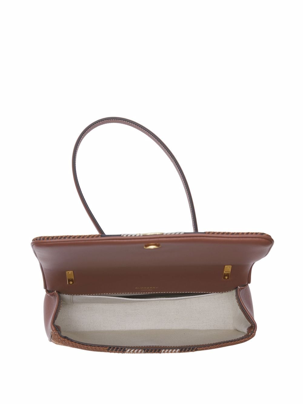 Burberry small Lola knitted check crossbody bag - Image 5