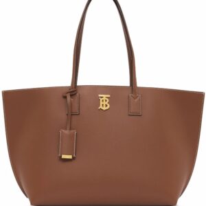 Burberry monogram leather tote bag