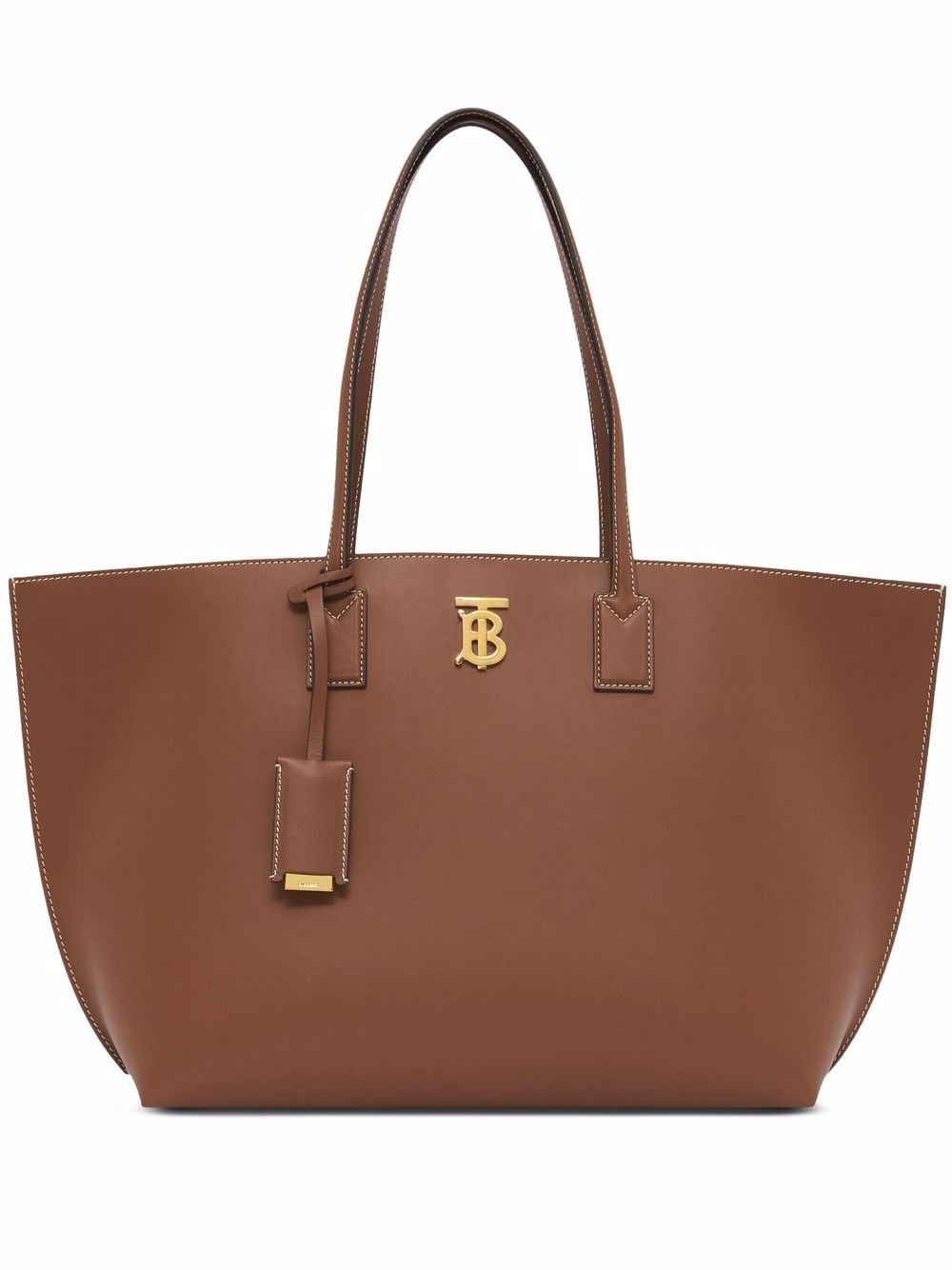 Burberry monogram leather tote bag