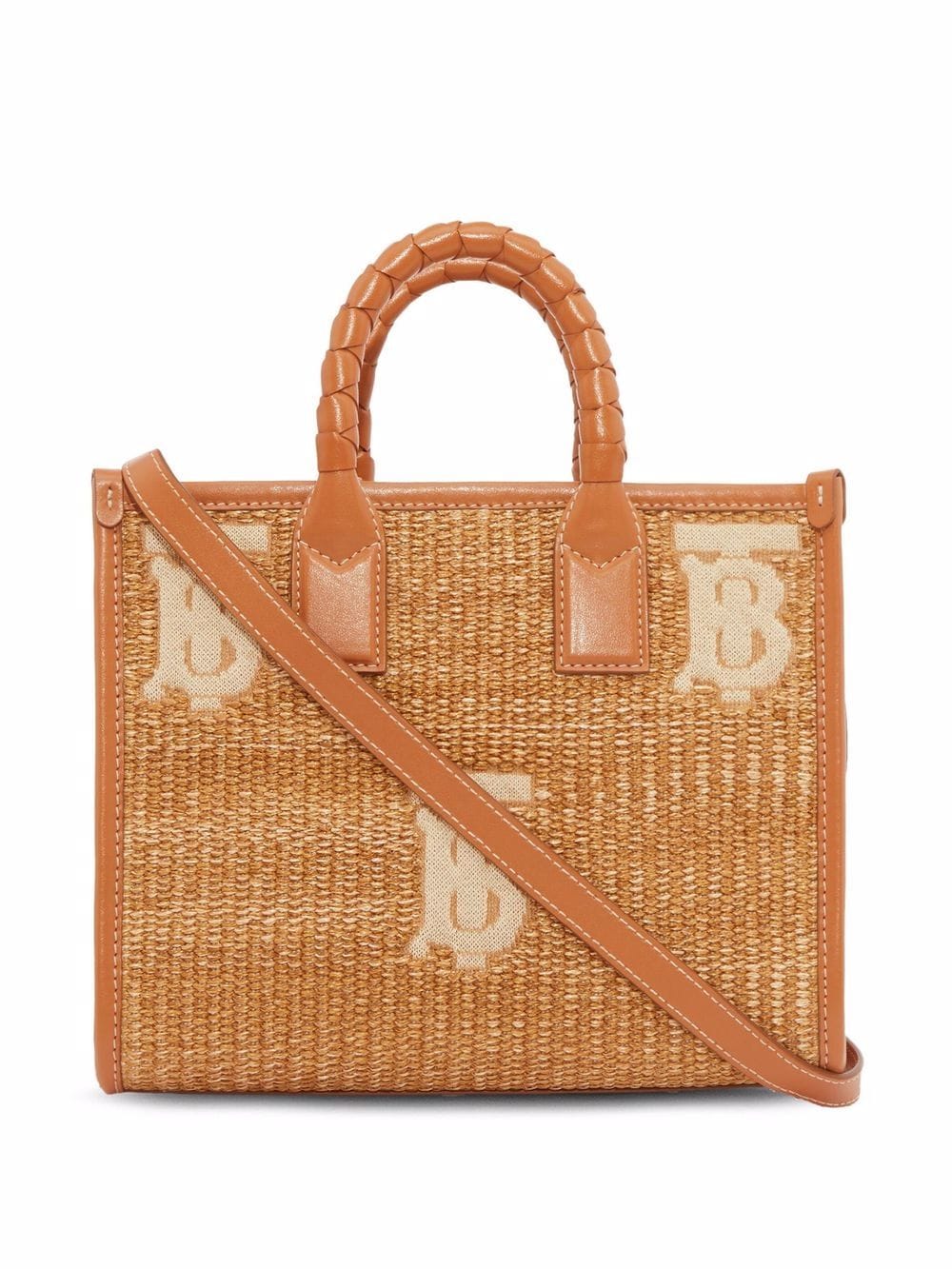 Burberry mini raffia Freya tote bag - Image 2