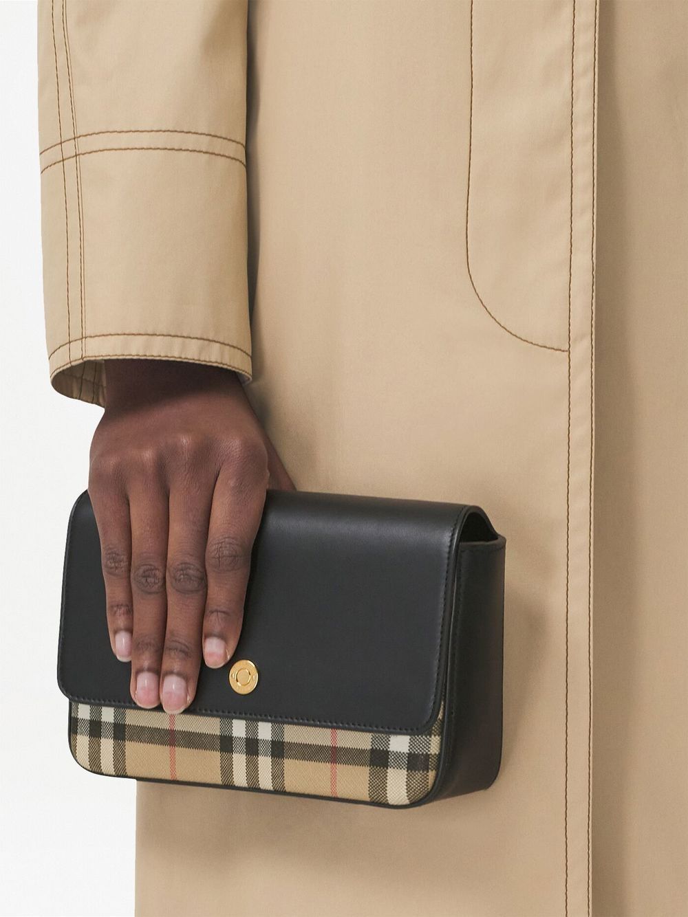 Burberry mini Vintage Check leather crossbody bag - Image 6