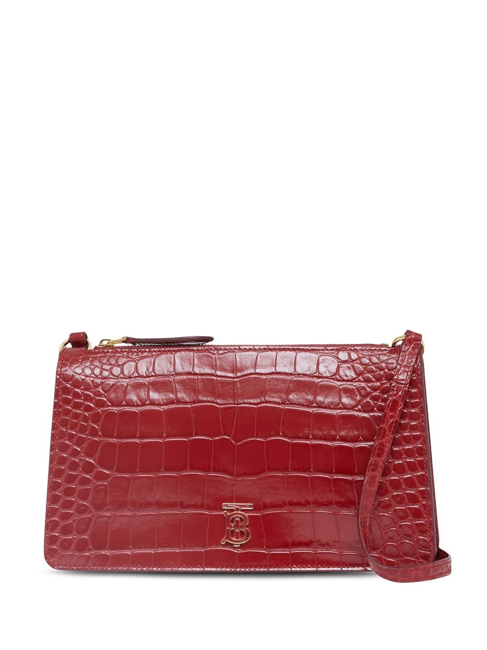Burberry TB plaque embossed leather mini bag