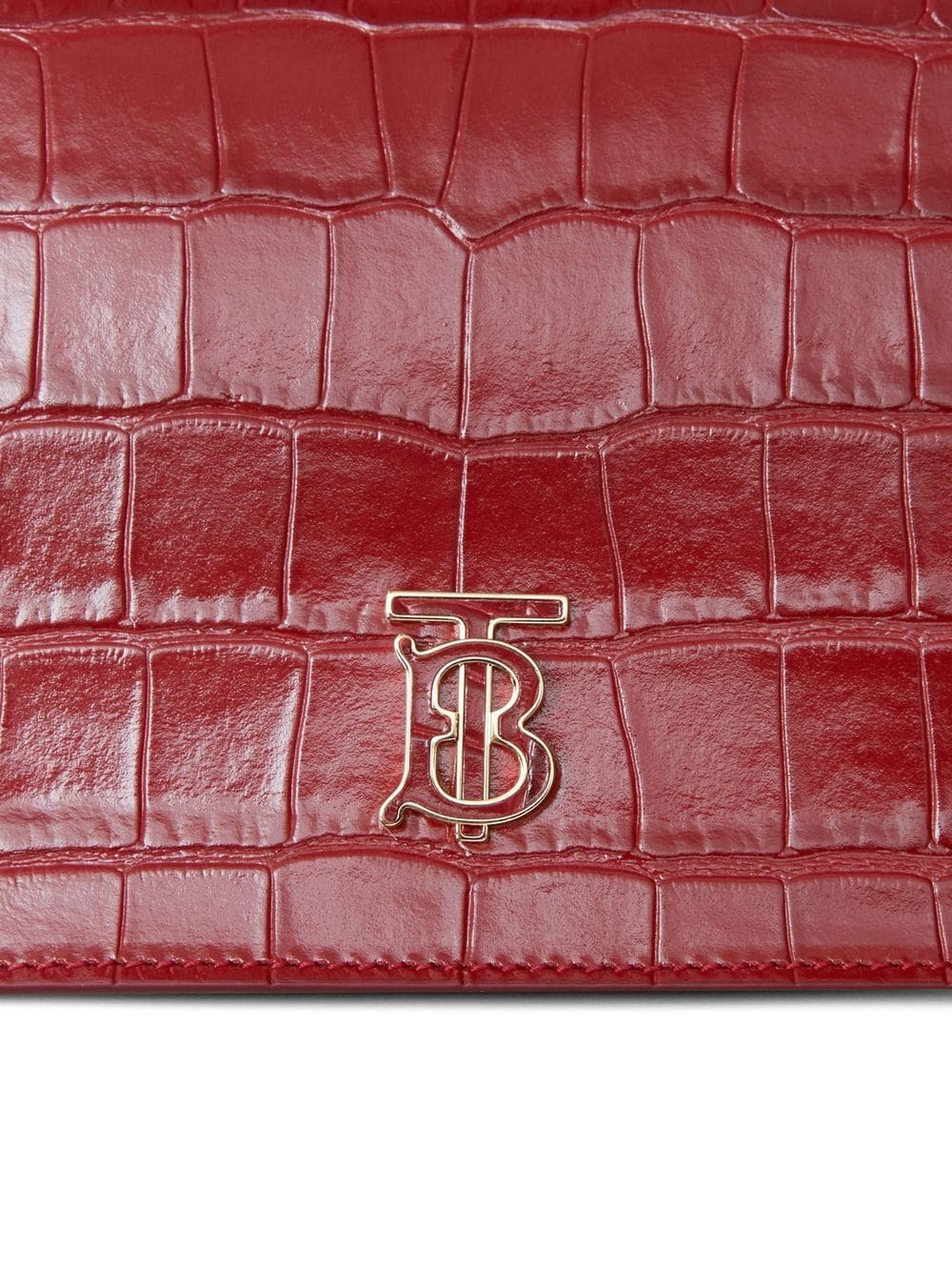 Burberry TB plaque embossed leather mini bag - Image 3