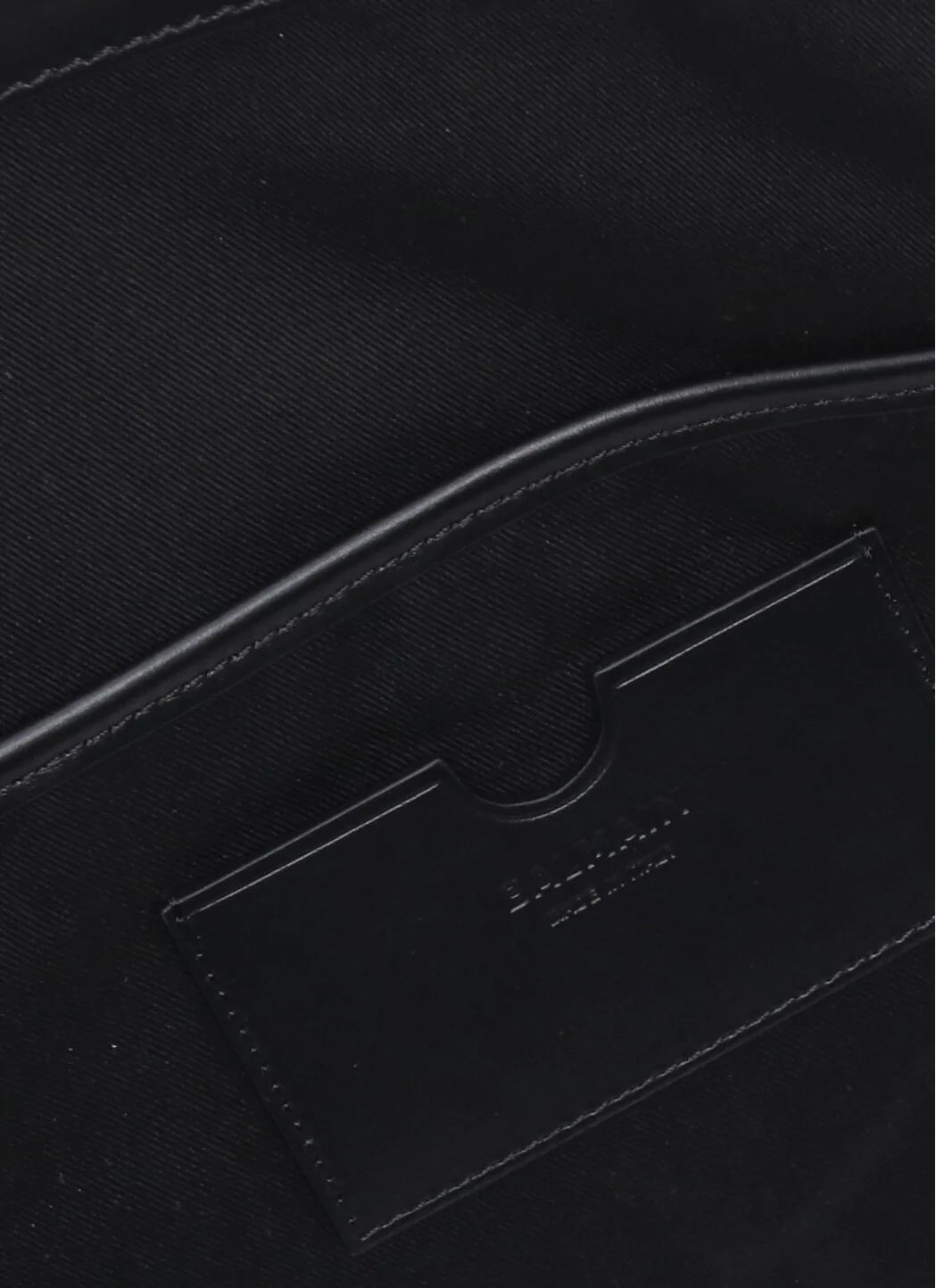 Black & White Balmain Cotton & Leather Bag - Image 5