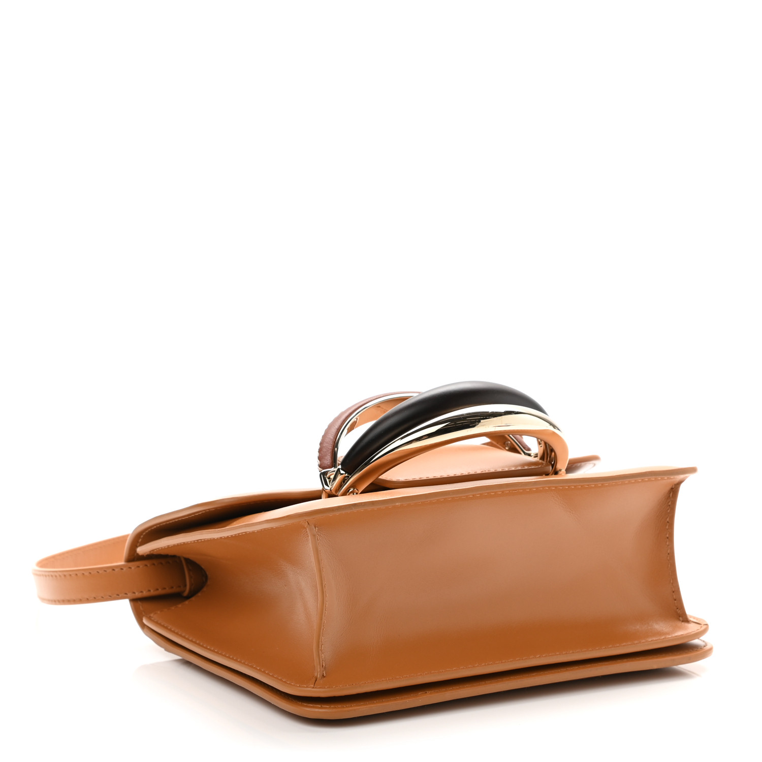 Chloe Calfskin Kattie Shoulder Bag Autumnal Brow - Image 3