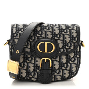 Christian Dior Oblique Small Bobby Flap Blue