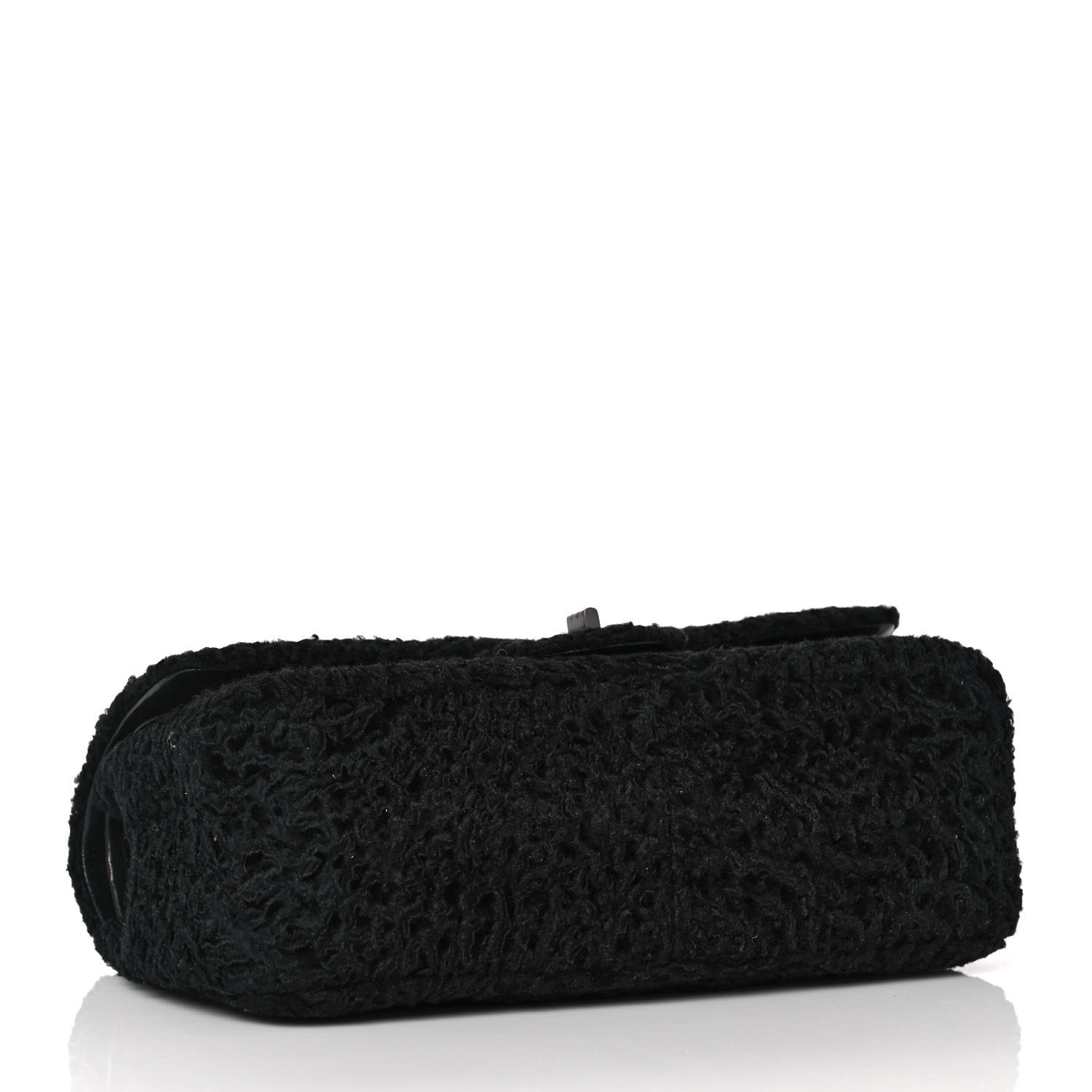 Chanel Persian Lamb Fur 2.55 Reissue 227 Flap Bag Black - Image 4