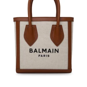 Balmain Canvas B-Army 26 Bag (Paris Logo)