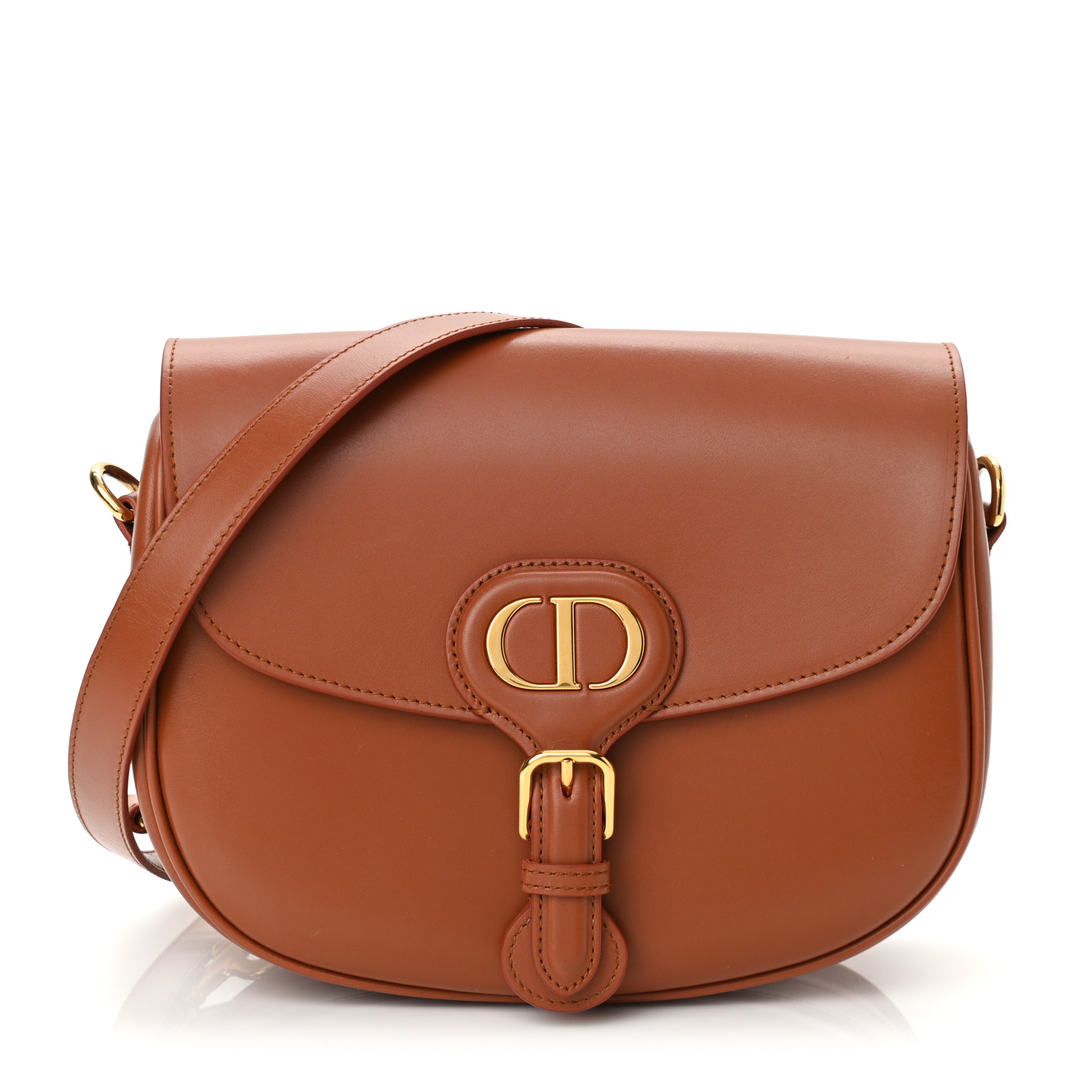 Christian Dior Box Calfskin Medium Bobby Flap Dark Tan - Image 2