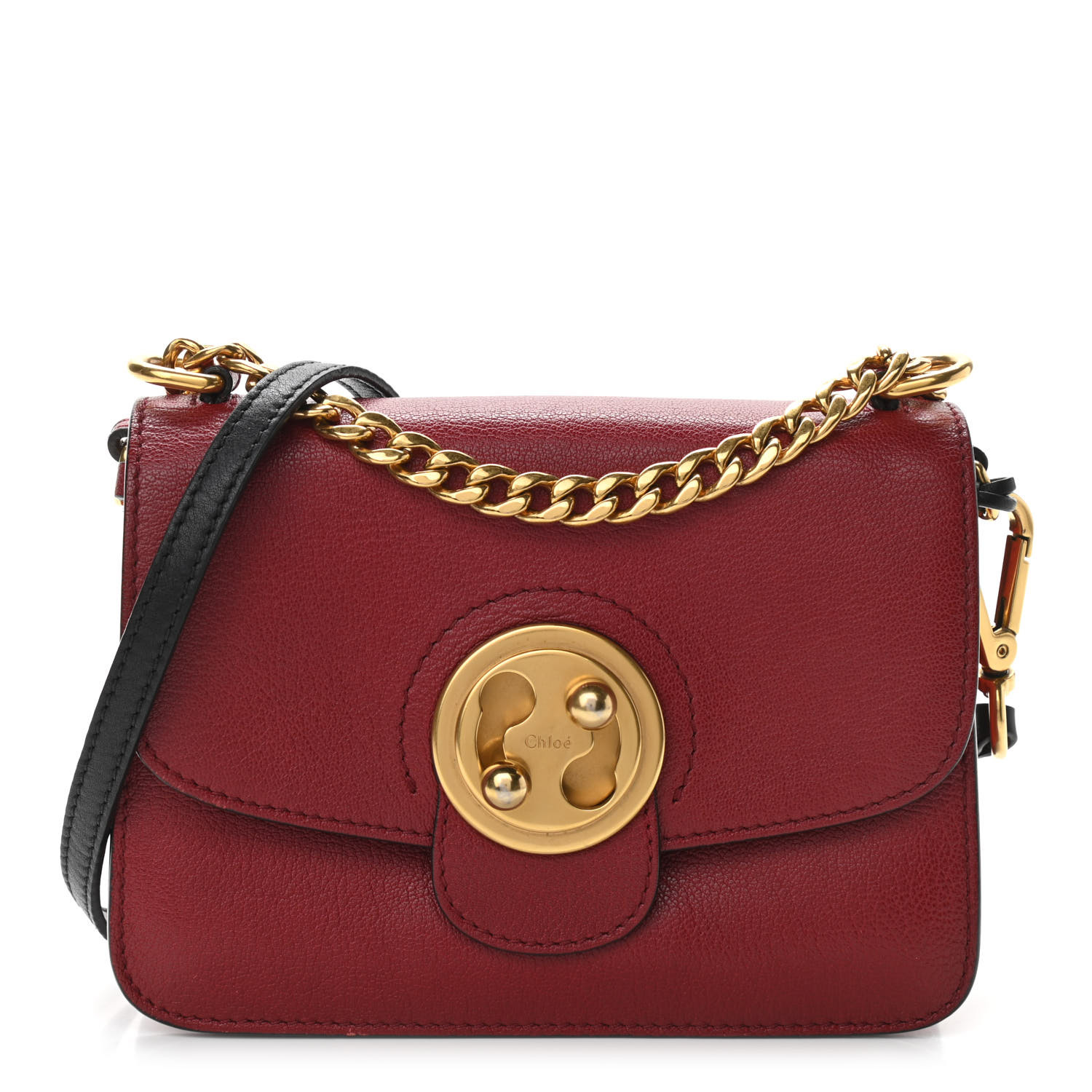 Chloe Goatskin Small Mily Shoulder Bag Sienna Red