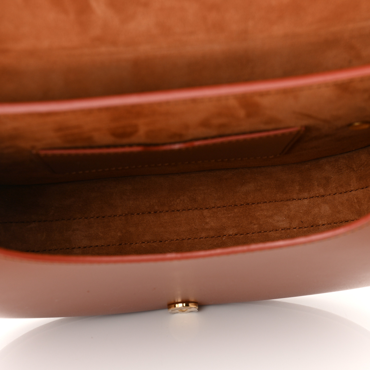 Christian Dior Box Calfskin Medium Bobby Flap Dark Tan - Image 6