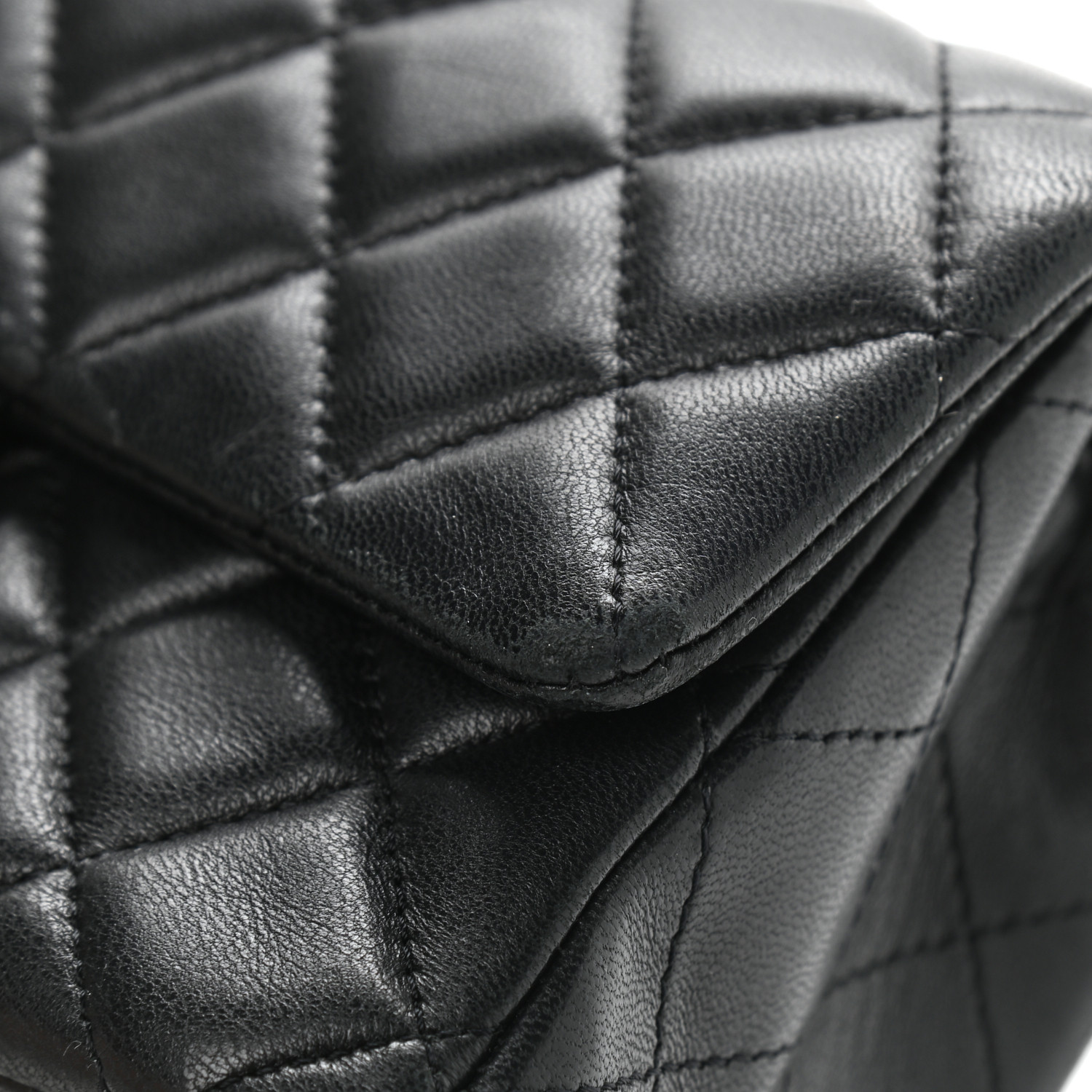 Chanel Lambskin Quilted Mini Rectangular Flap Black - Image 5