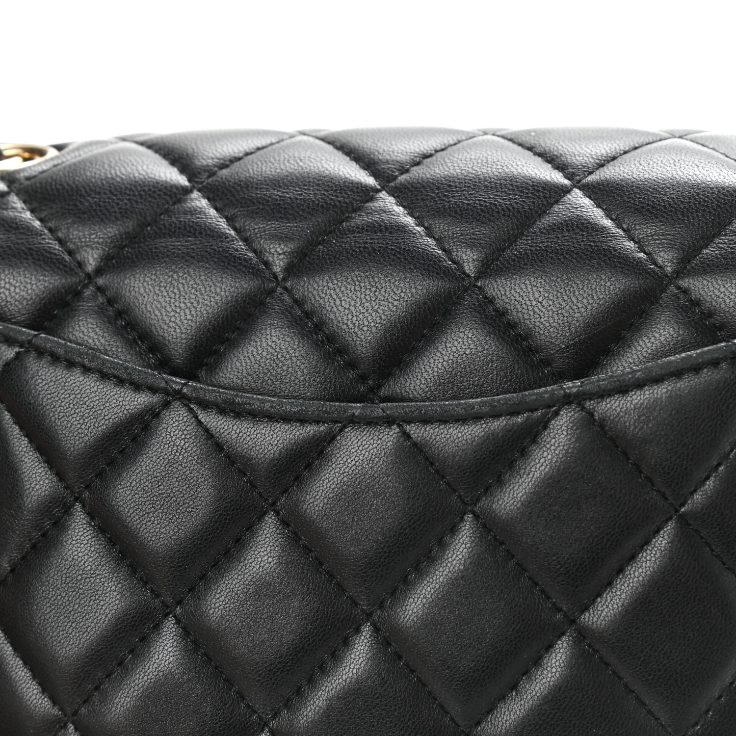 Chanel Lambskin Quilted Mini Rectangular Flap Black - Image 4