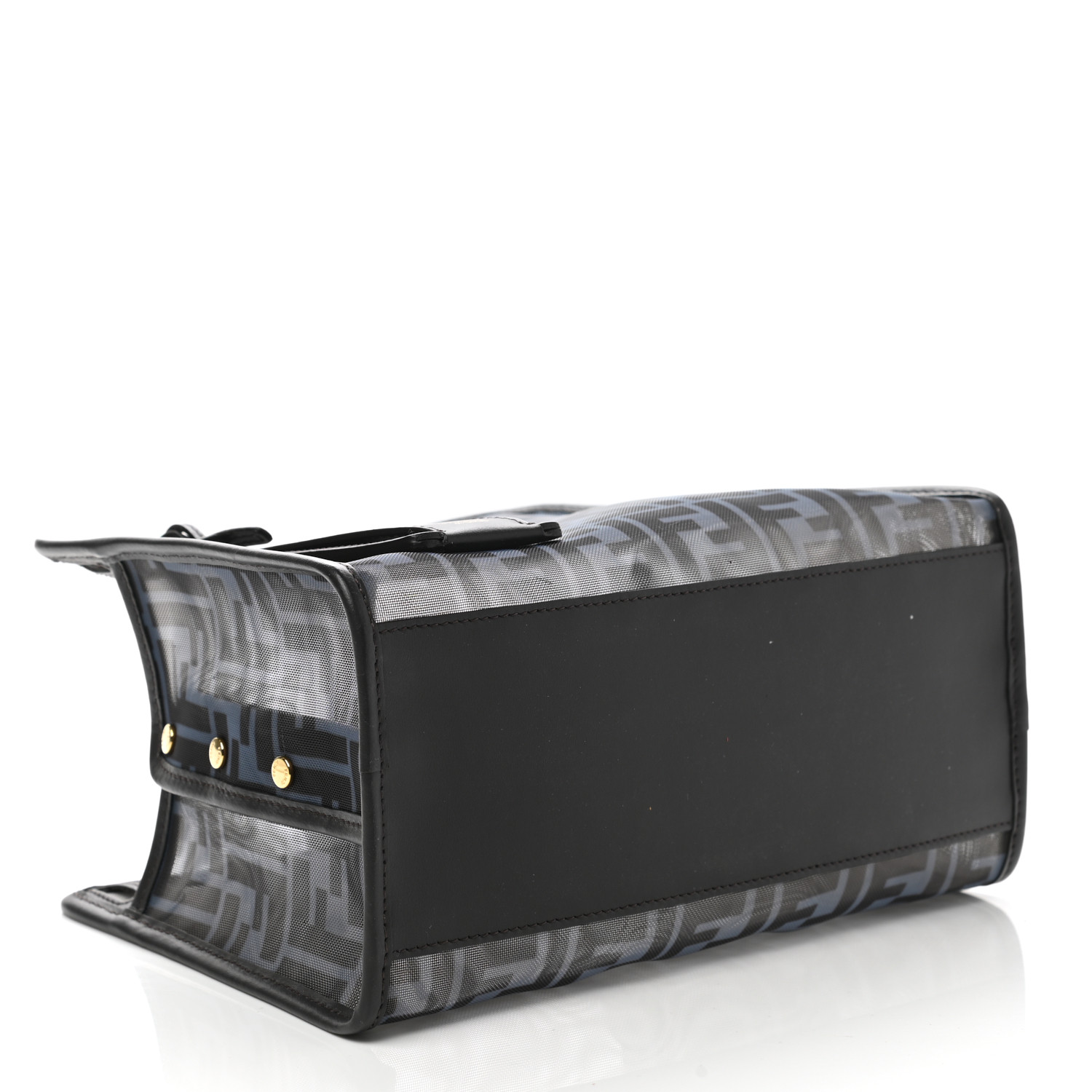 Fendi Mesh FF 1974 Mini Peekaboo Defender Cover Azzurro Black Ebano - Image 4