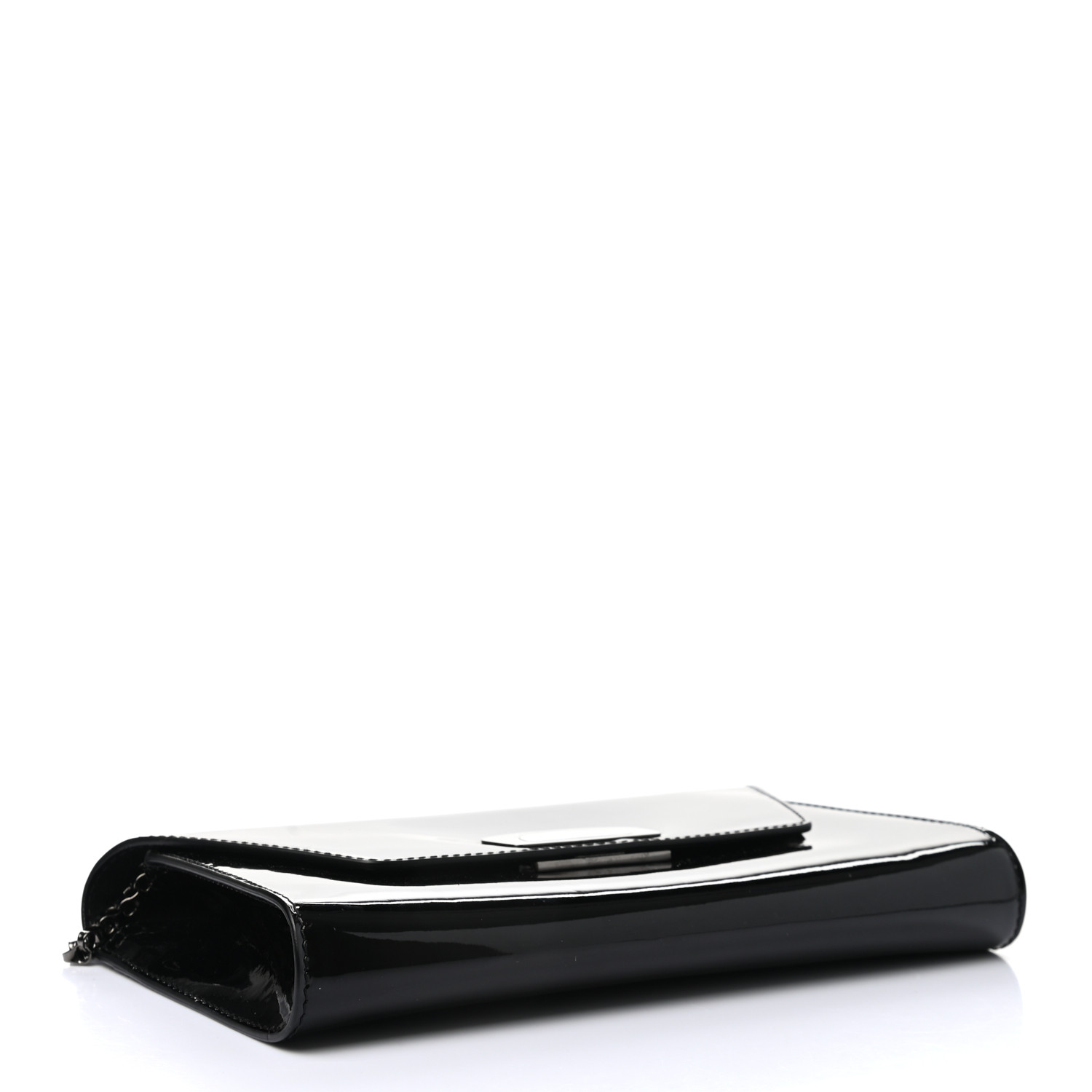 Christian Louboutin Patent Vero Dodat Clutch Black - Image 3