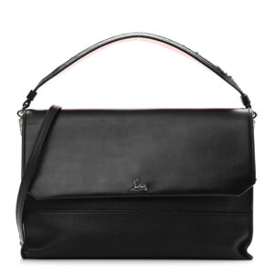 Christian Louboutin Calfskin Boudoir Shoulder Bag Black