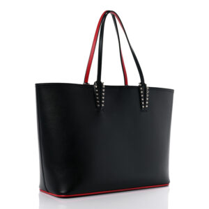 Christian Louboutin Calfskin In Love East West Cabata Tote Black Multicolor