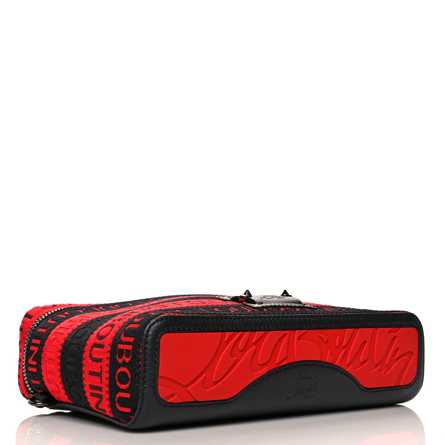 Christian Louboutin Kypipouch Messenger Bag Black Red - Image 3