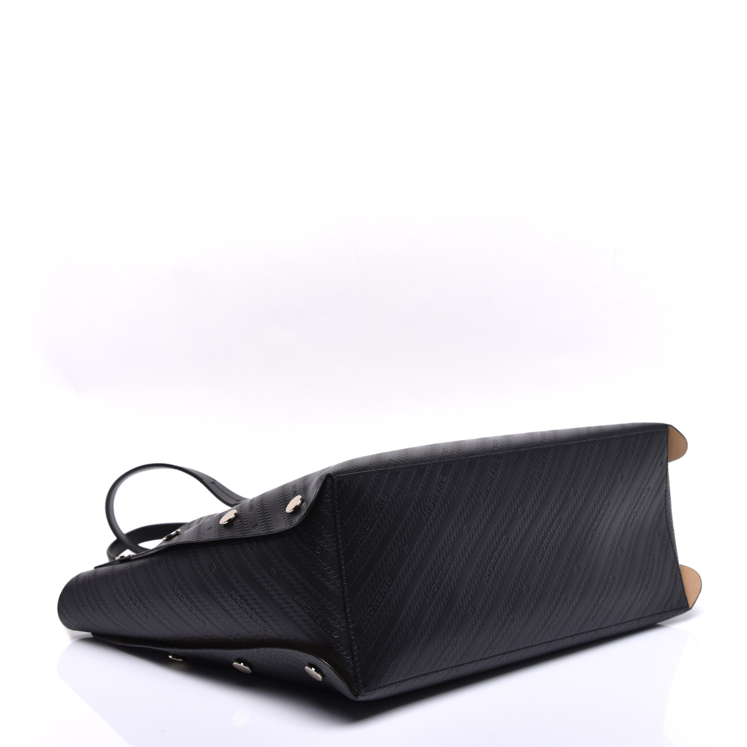 Givenchy Calfskin Chain Embossed Medium Bond Shopper Tote Black - Image 2