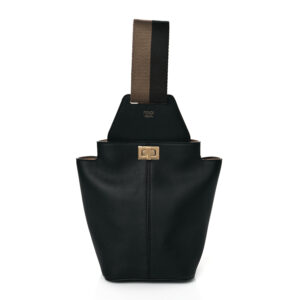 Fendi Vitello Grace Mini Guitar Bag Black