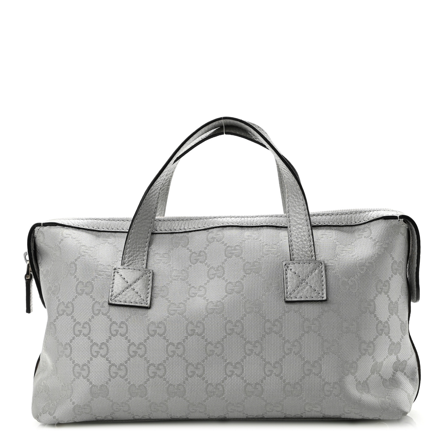 Gucci Monogram Small Boston Silver
