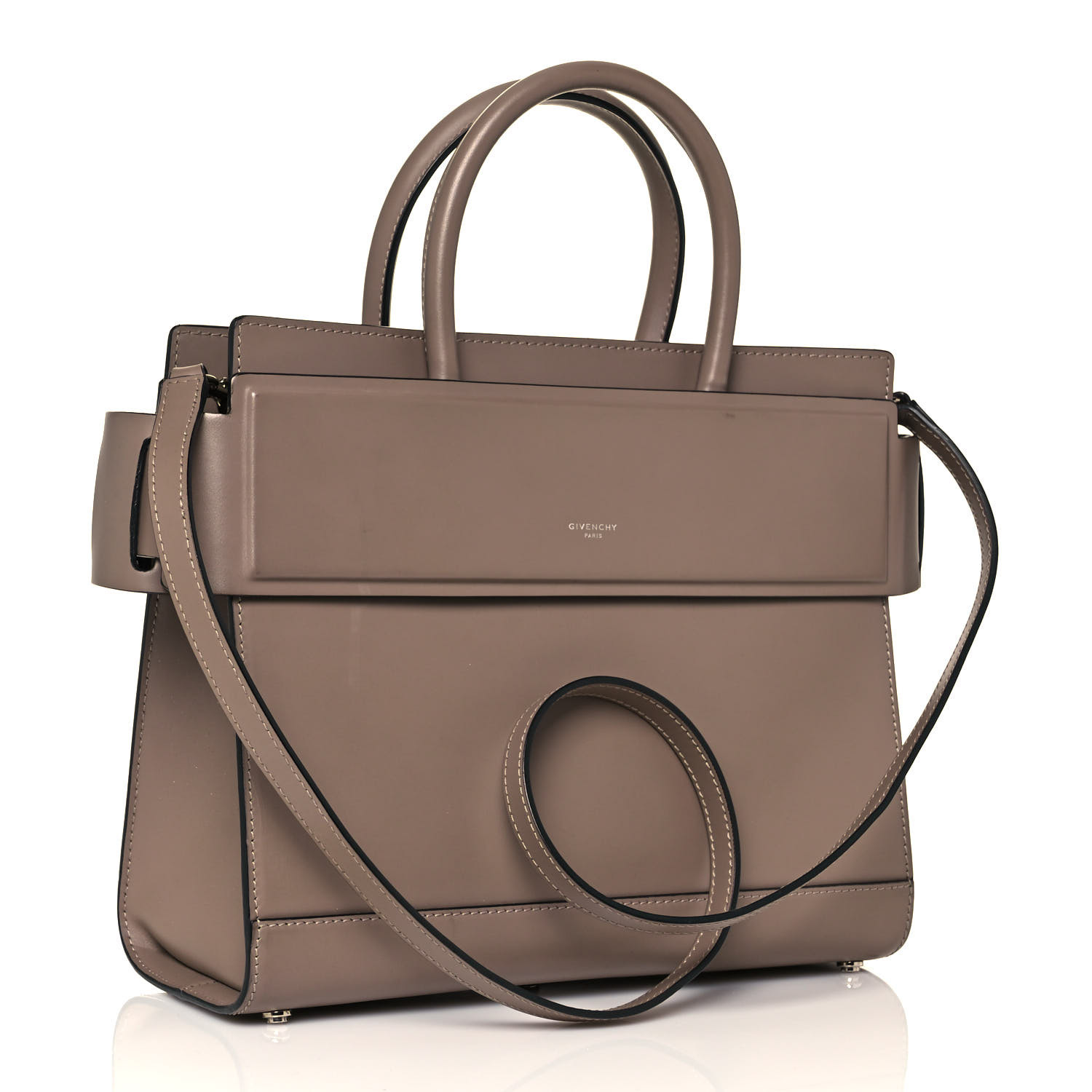 Givenchy Smooth Calfskin Small Horizon Satchel Linen