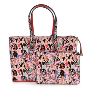 Christian Louboutin Patent Calfskin Small Dita Cabata Tote Red