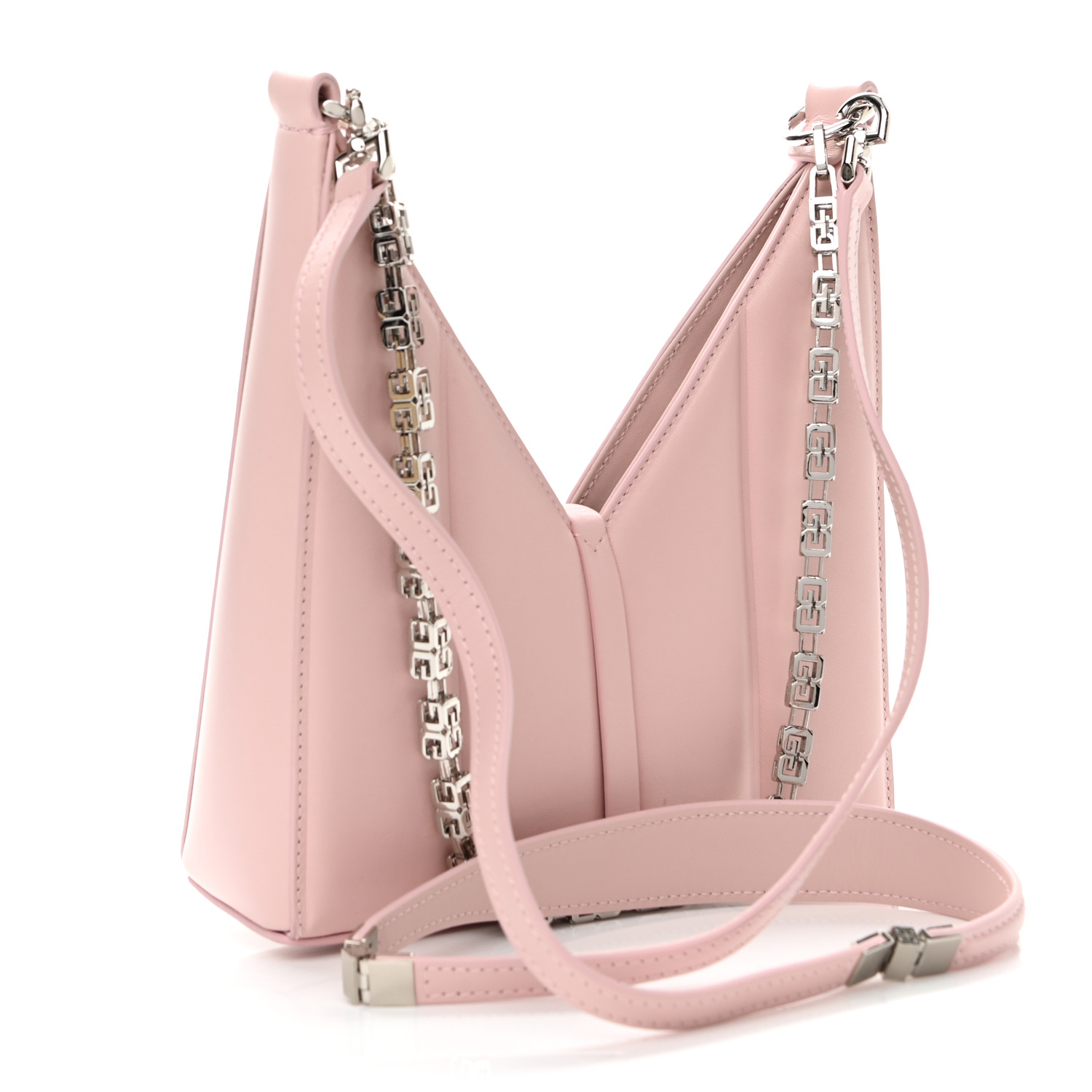 Givenchy Calfskin Mini Cut Out Chain Bag Pink - Image 2