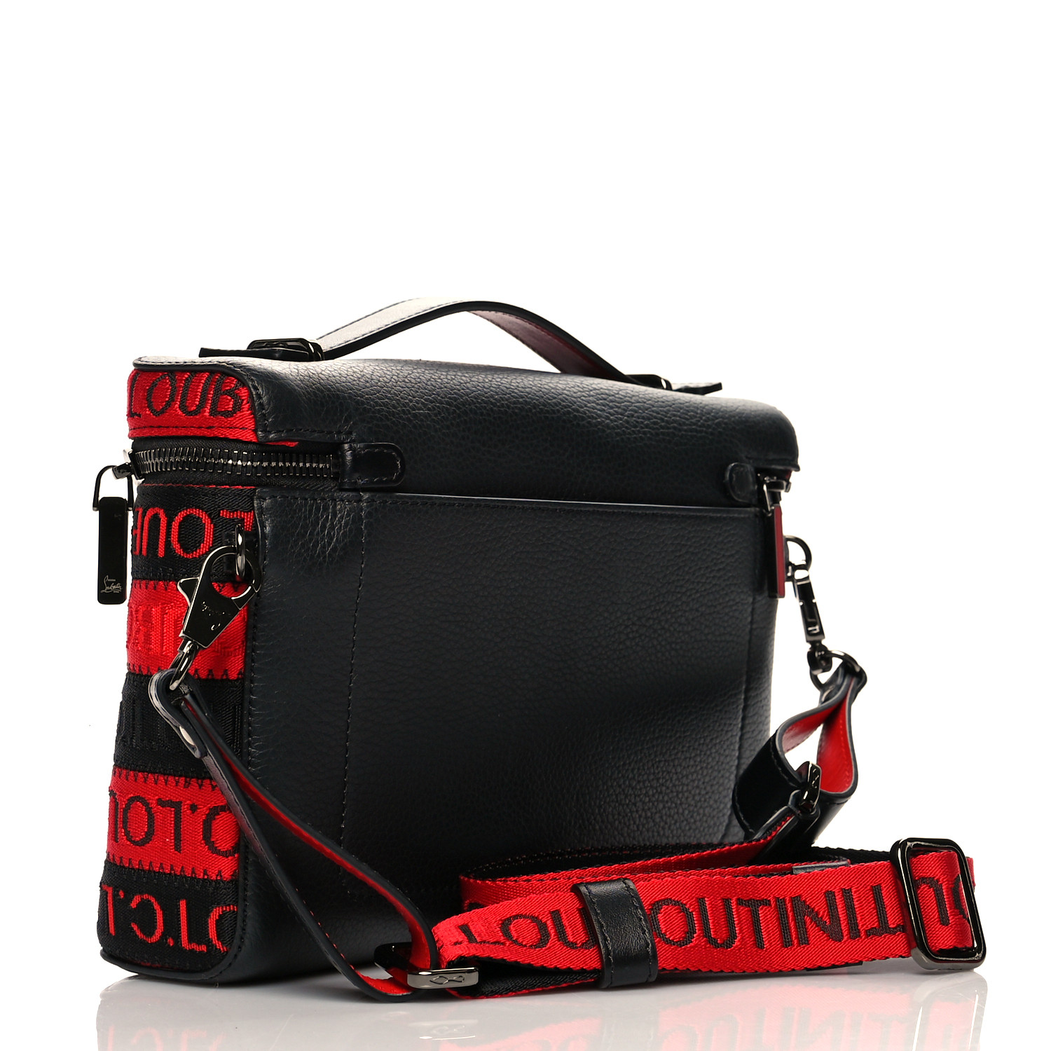 Christian Louboutin Kypipouch Messenger Bag Black Red - Image 2