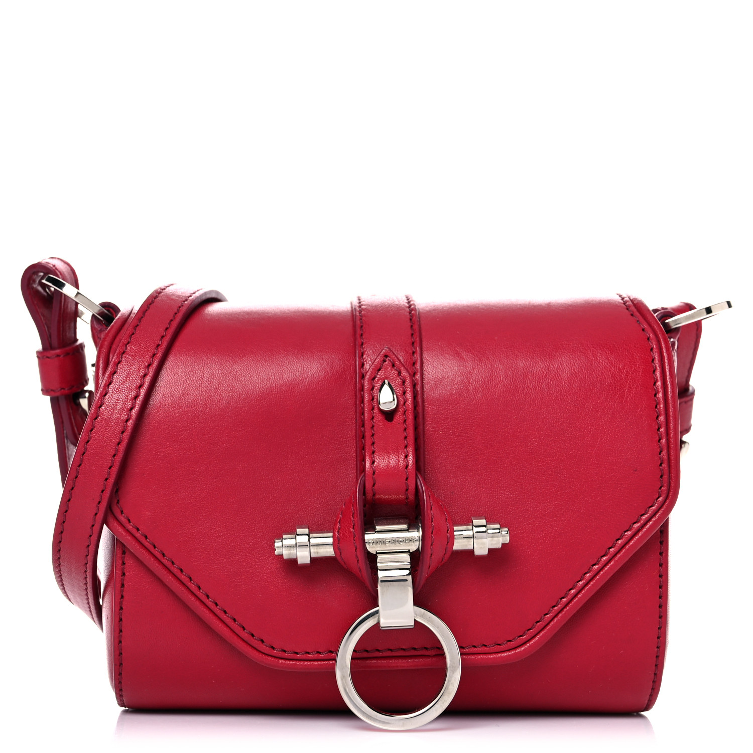 Givenchy Calfskin Small Obsedia Shoulder Bag Red