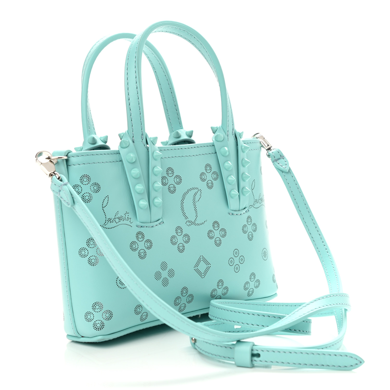 Christian Louboutin Calfskin Loubinthesky Nano Cabata Tote Bermuda - Image 2