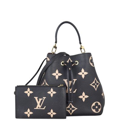 LV NeoNoe MM Monogram Empreinte Giant Bicolour
