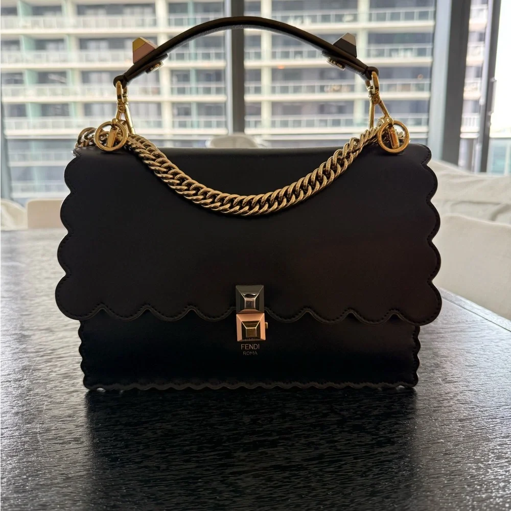 Fendi Kan I Shoulder Bag | Vitello Liberty Leather Crossbody - Image 2