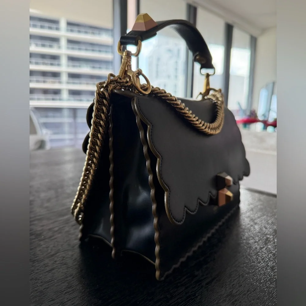 Fendi Kan I Shoulder Bag | Vitello Liberty Leather Crossbody - Image 4
