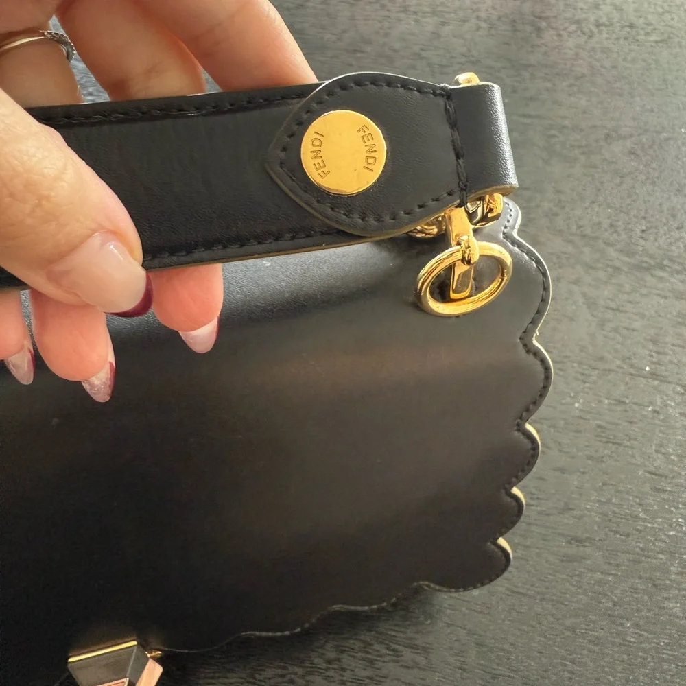 Fendi Kan I Shoulder Bag | Vitello Liberty Leather Crossbody - Image 9