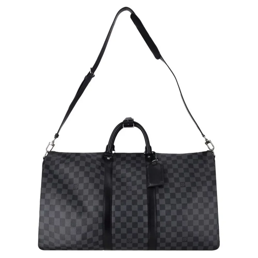 Louis Vuitton Keepall 55 | Damier Graphite Canvas Bandoulière Duffle - Image 2