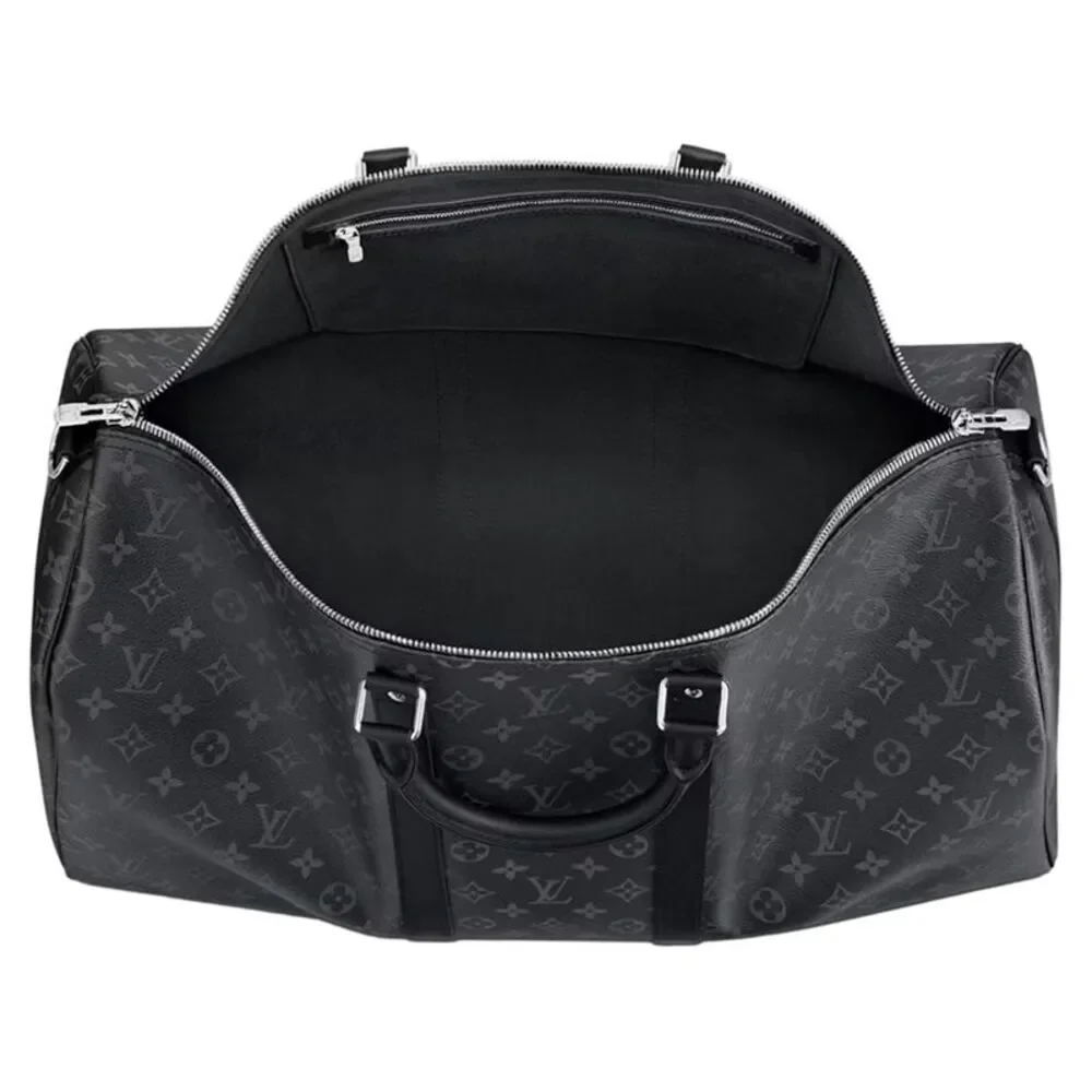 Louis Vuitton Keepall 55 | Damier Graphite Canvas Bandoulière Duffle - Image 6