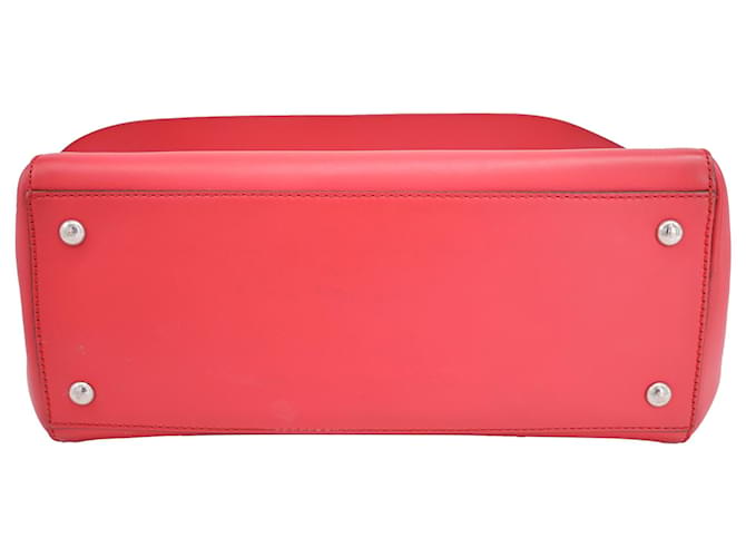 Fendi Dotcom Satchel Bag in Red Leather - Image 6