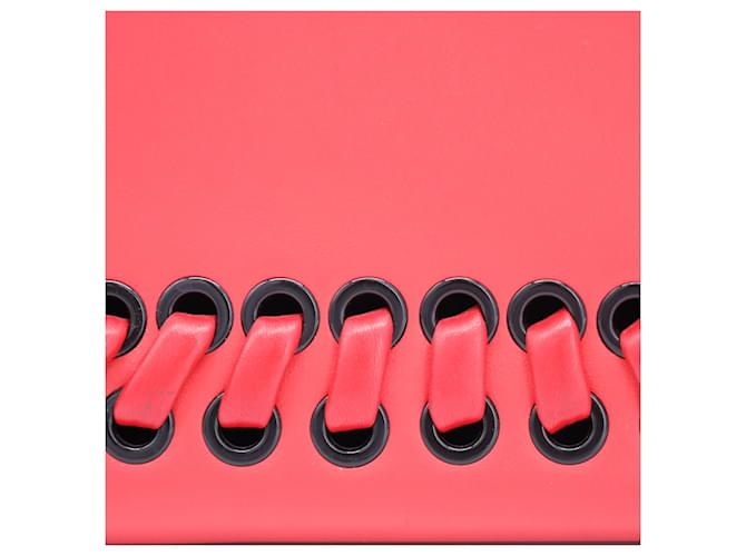 Fendi Dotcom Satchel Bag in Red Leather - Image 7