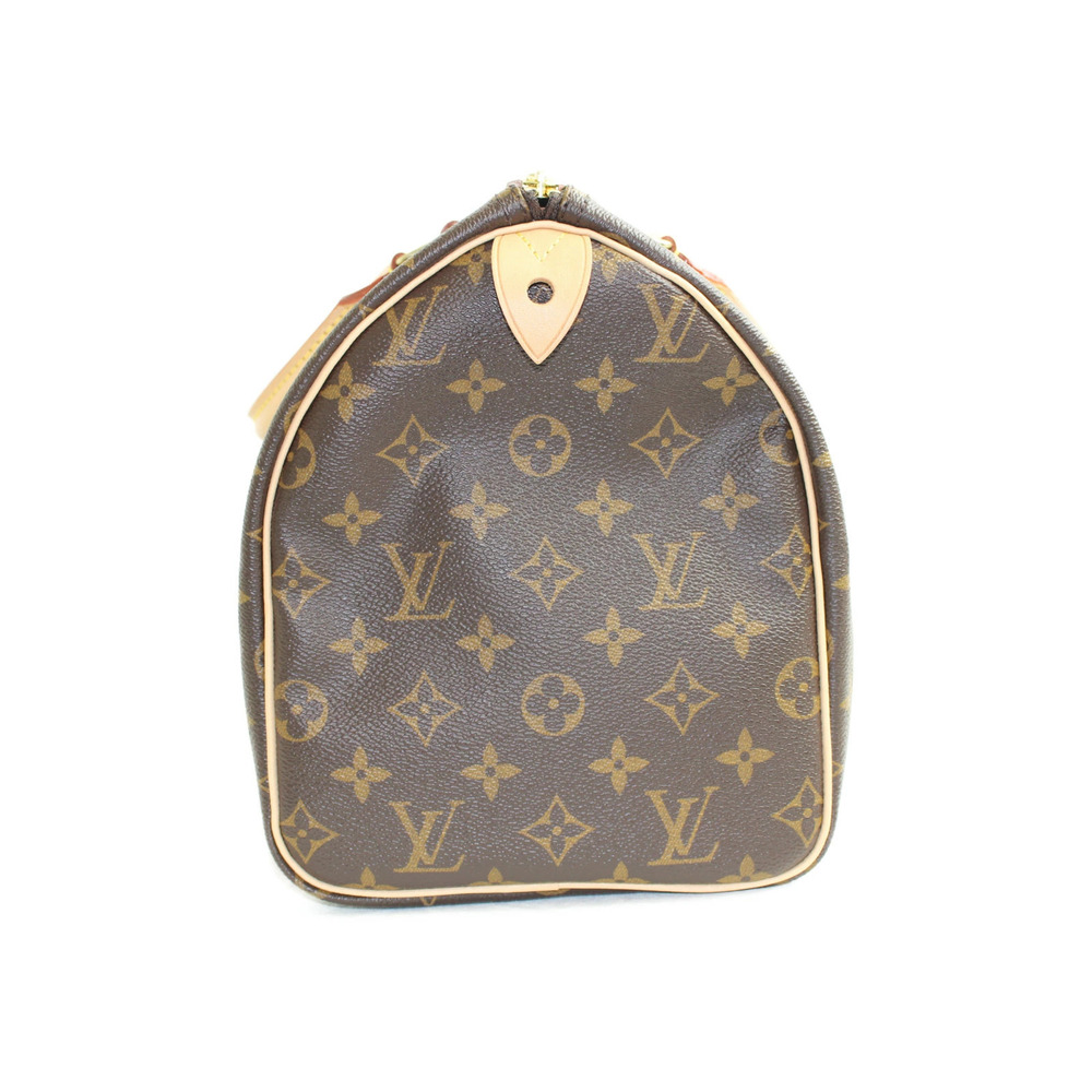 LOUIS VUITTON Speedy Monogram Brown Canvas Handbag LV - Image 4