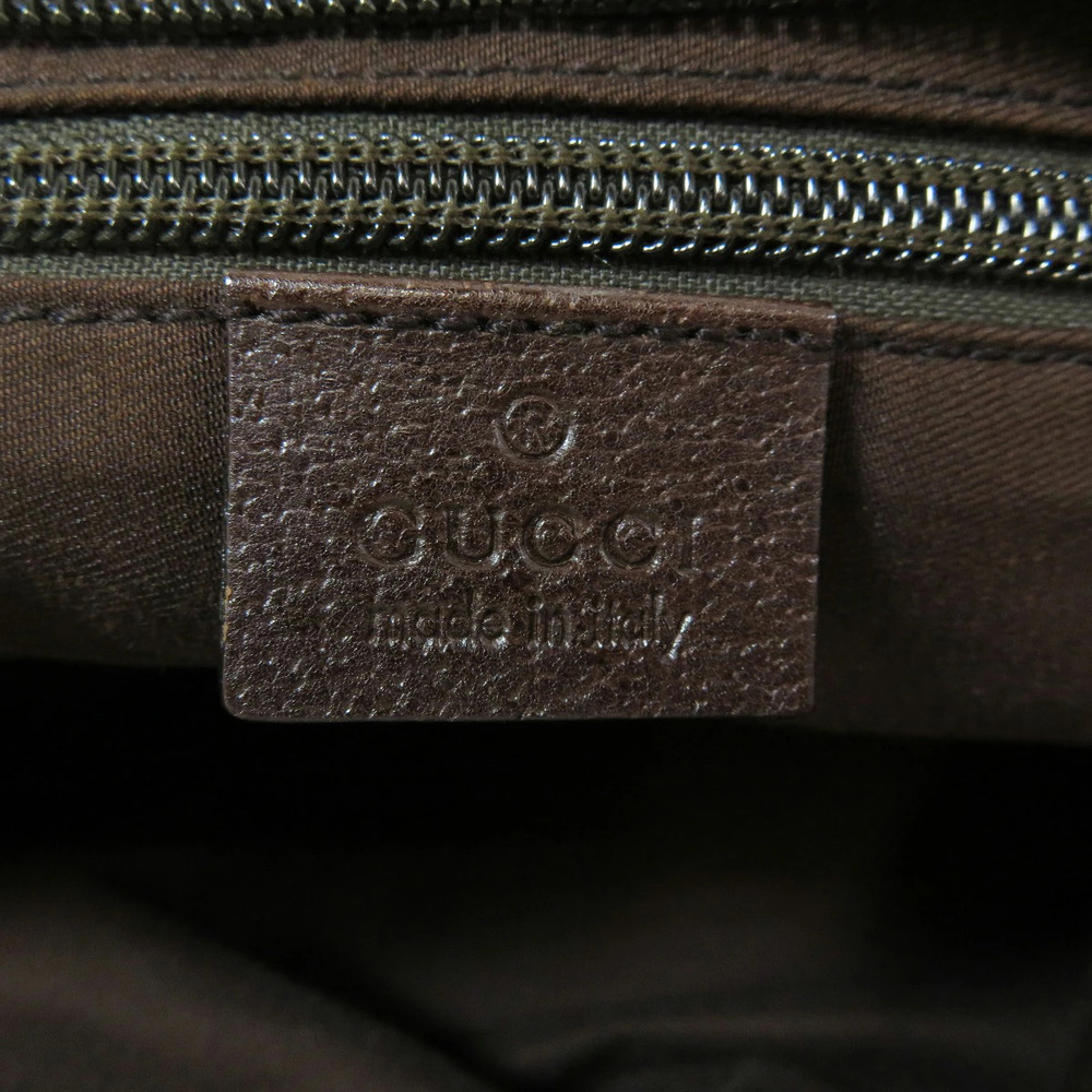 Gucci GG Canvas Web Sherry Line Tote Bag striped Brown - Image 6