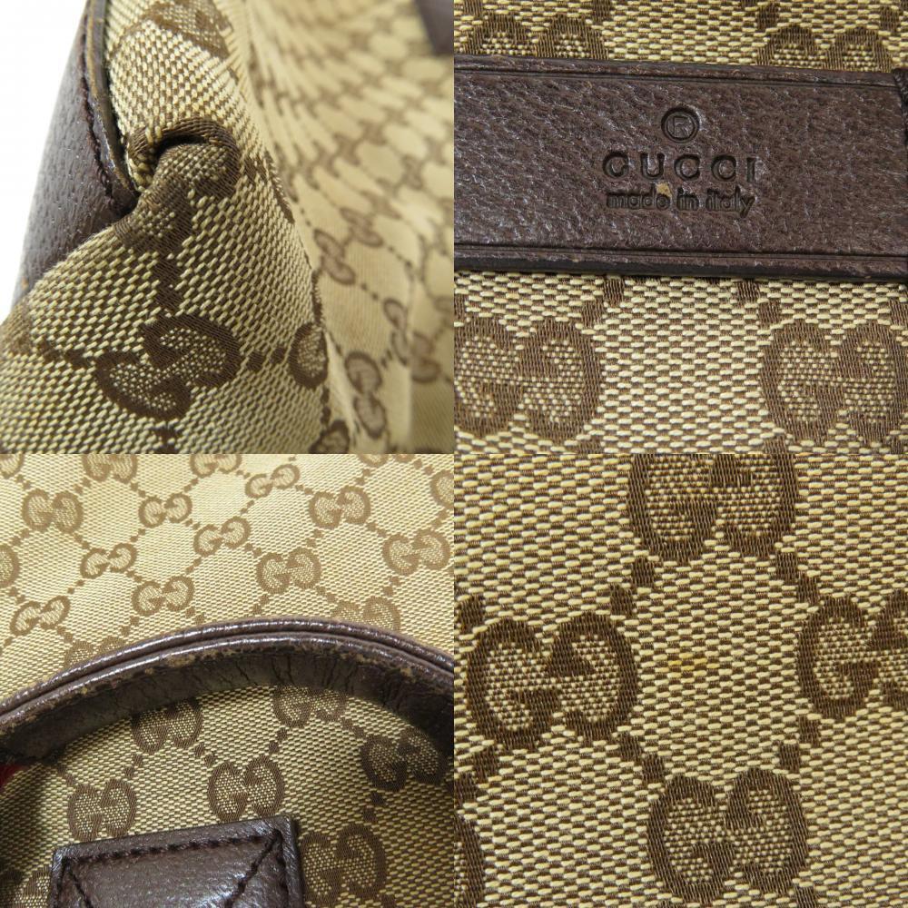 Gucci GG Canvas Web Sherry Line Tote Bag striped Brown - Image 9